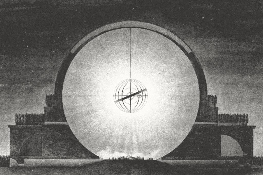Geometric study of Newton's cenotaph